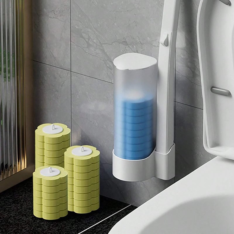 💥Big sale💥 ⏳Disposable Toilet Cleaning System💧Wall-Mounted Toilet Brush with Refillable Cleaning Pads, Effortless Deep Cleaning & Hygienic Bathroom Solution!🚽