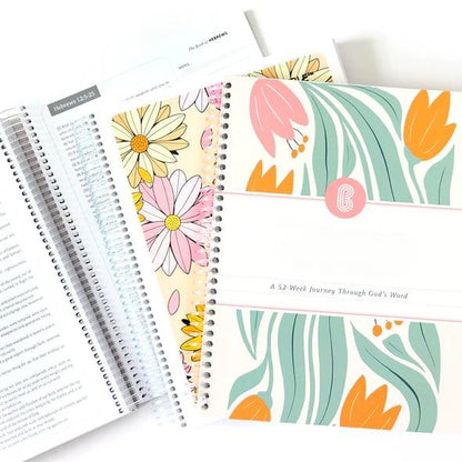 💥Big sale💥📖A Bible Study in One Year - 52-Week Study, A 365-Day Spiritual Journey with Daily Prayer and Notes– Christian Workbook Journal Personalize Bible