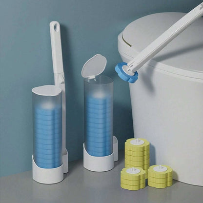 💥Big sale💥 ⏳Disposable Toilet Cleaning System💧Wall-Mounted Toilet Brush with Refillable Cleaning Pads, Effortless Deep Cleaning & Hygienic Bathroom Solution!🚽