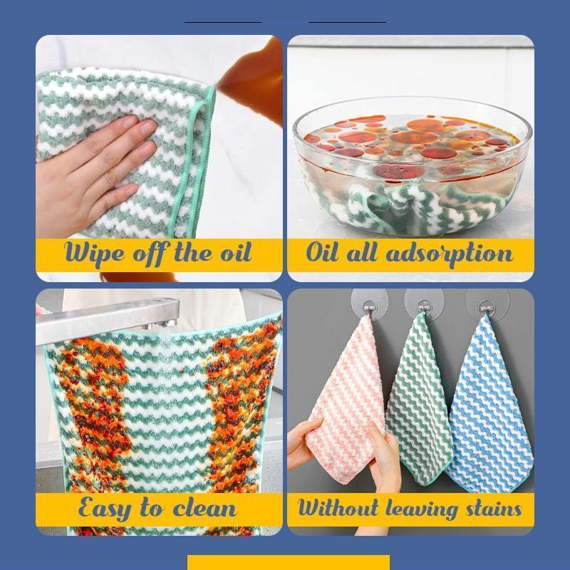 💥Big Sale💥 🔥 Multi-Color Chevron Cleaning Rag – Super Absorbent & Reusable🔥