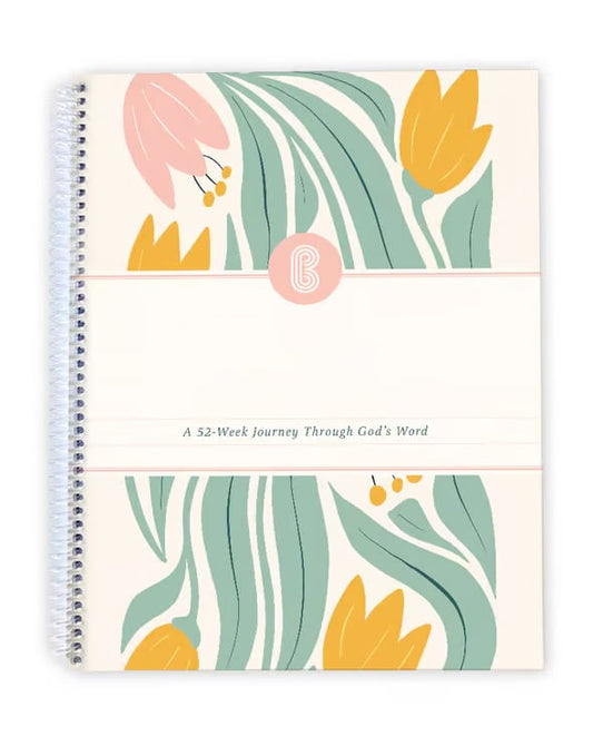 💥Big sale💥📖A Bible Study in One Year - 52-Week Study, A 365-Day Spiritual Journey with Daily Prayer and Notes– Christian Workbook Journal Personalize Bible